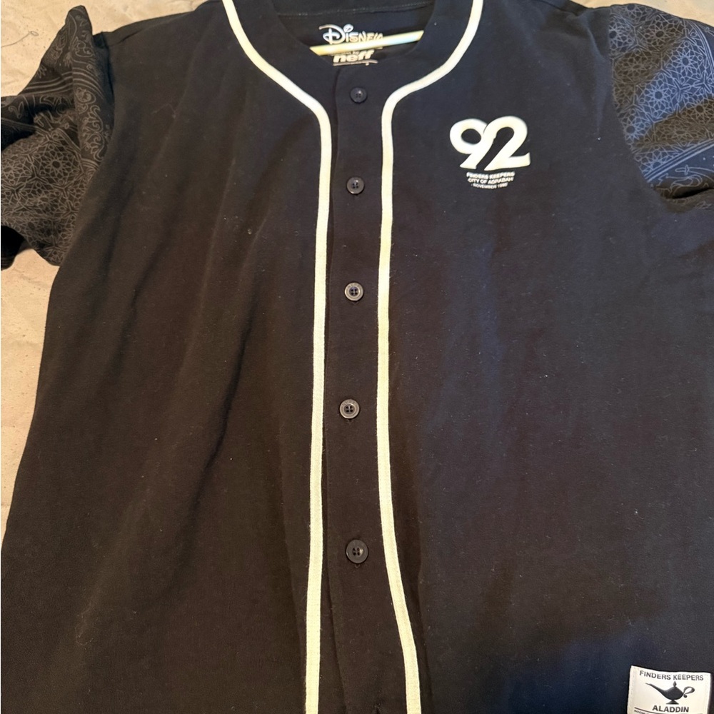 Disney  Black Baseball Shirt